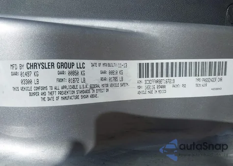 2014 Fiat 500 Pop из США, поврежденный, VIN 3C3CFFAR3ET167219